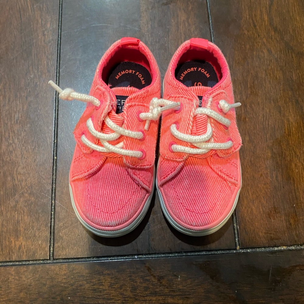Baby Sperrys Hot Pink